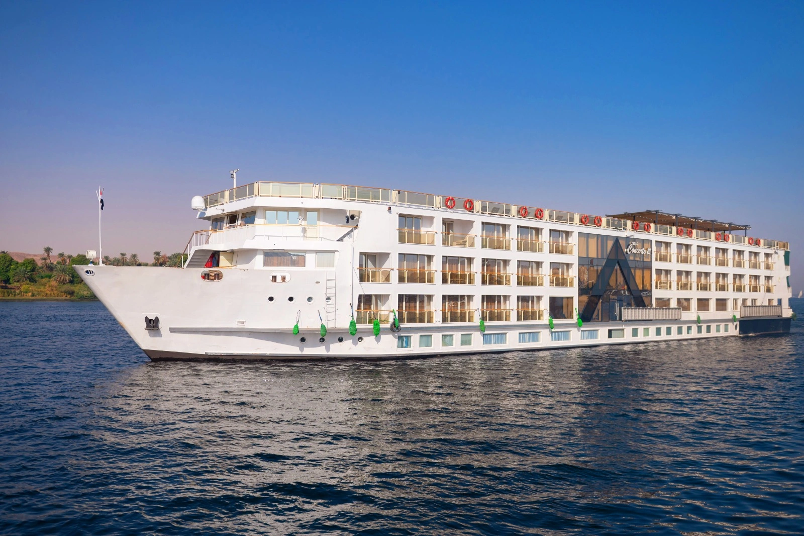 Exterior view of the Concerto III Nile Cruise Nile cruise ship